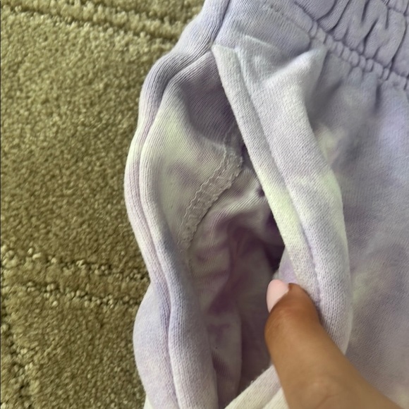 PacSun Purple and Cream Tie-Dye Joggers - Picture 4 of 4